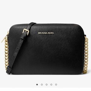 Michael Kors Jet Set Saffiano Leather Crossbody Bag